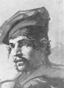 Head Of A Man In A Red Beret