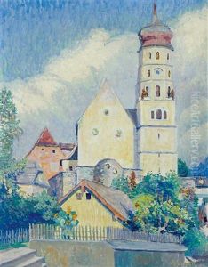 Blick Auf Die Laurentiuskirche In Bludenz by Alfons Luger