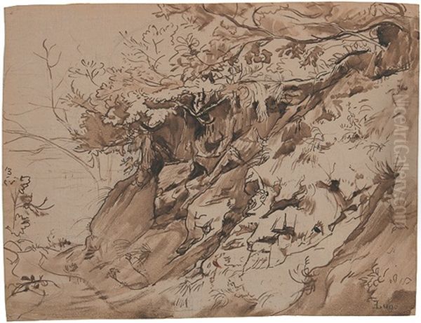 Bewachsener Hang - view 1