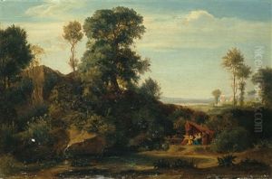 Landschaft Mit Der Rast Der Heiligen Familie Wahrend Der Flucht Nach Agypten Landschaft Mit Der Rast Der Heiligen Familie Wahrend Der Flucht Nach Agypten