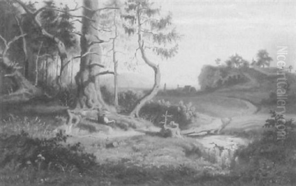Landschaft Mit Rastender Bauerin - view 1