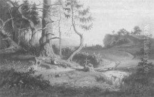 Landschaft Mit Rastender Bauerin Landschaft Mit Rastender Bauerin