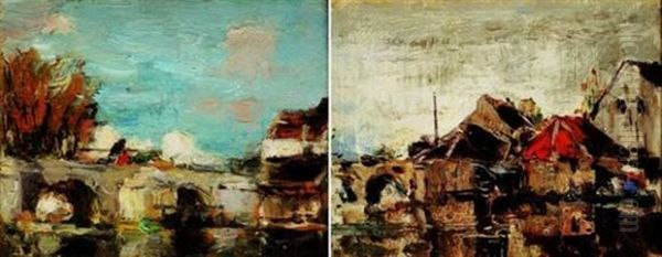 Le Pont De Moret Sur Loing (+ Another; Pair) - view 1