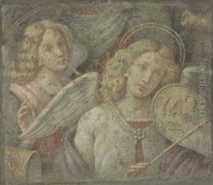 Angels Making Music by Bernardino Luini