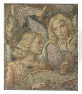 Angels Making Music by Bernardino Luini