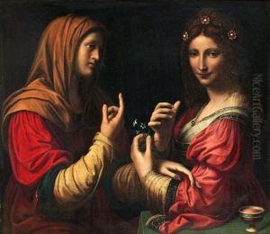 Dygden Och Fafangan by Bernardino Luini