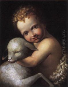The Infant Saint John The Baptist by Bernardino Luini
