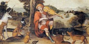 Orfeo Incanta Gli Animali Col Suono Della Lira by Bernardino Luini