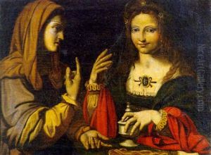 La Vergine Indica Alla Maddalena La Vita Contemplativa by Bernardino Luini