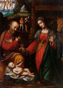 The Nativity by Bernardino Luini