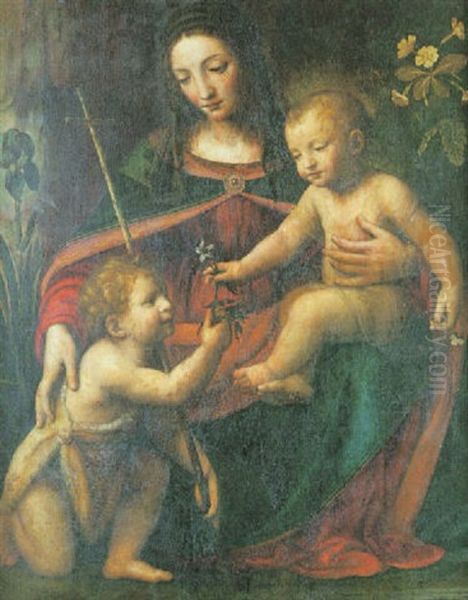 La Vierge A L'enfant Avec Saint Jean Baptiste - view 1