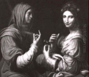 Ladies In Conversation by Bernardino Luini