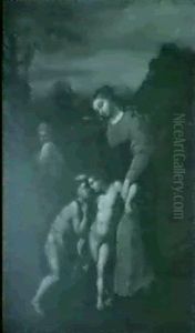 Holy Family With John The Baptist In A Landscape Holy Family With John The Baptist In A Landscape