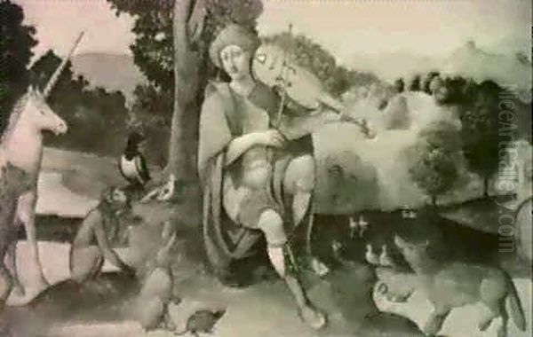 Orpheus Playing The Viola Da Braccio Calming The Wild Beast - view 1