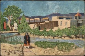 Indian Pueblo, Taos by Albert Lujan