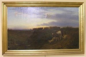 Luker_william Cattle Returning Home-evening by William Snr Luker