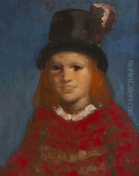 Little Girl In Top Hat - view 1
