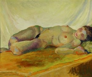 Reclining Nude by George Luks