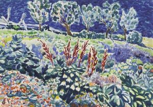 My Garden, Berk Hills by George Luks