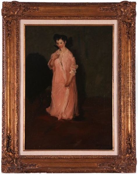 Woman In Pink Robe - view 1