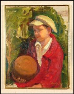 Boy With Ball by George Luks