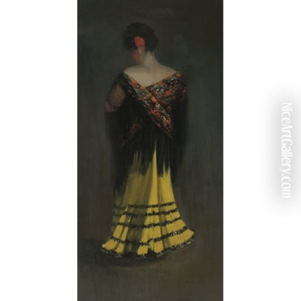 The Spanish Shawl: Portrait Of Jeanne Frankenberg - view 1