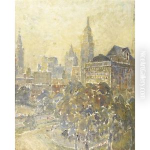 Gramercy Park, New York City by George Luks