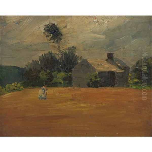 Field And Cottage - view 1