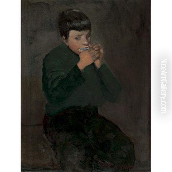 The Harmonica Player - view 1
