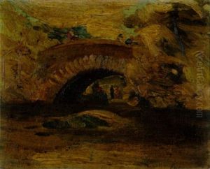 Study Of A Stone Bridge In Central Park