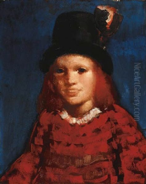 Little Girl In Top Hat - view 1