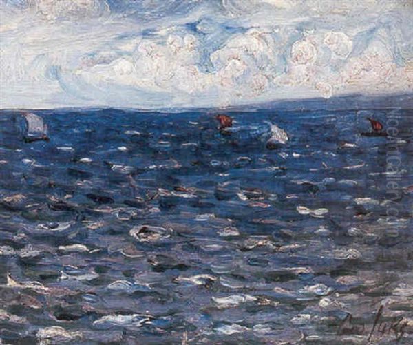 Sailboats On A Windy Day - view 1