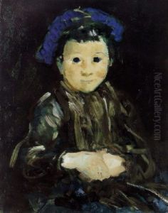 Boy With Blue Cap by George Luks
