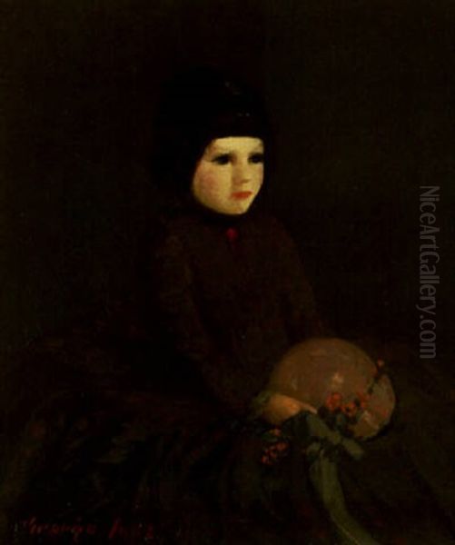 Young Girl With Hat - view 1