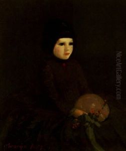 Young Girl With Hat by George Luks