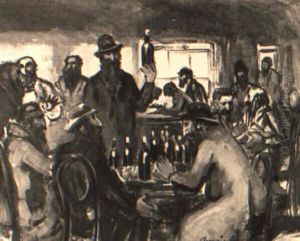 Men At Sweeney's by George Luks