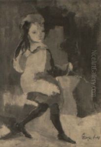 A Street Urchin Carrying A Basket