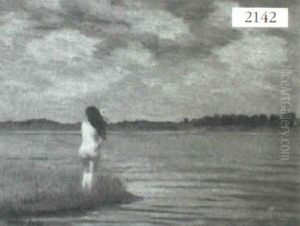 Nude Female By The Water by George Luks