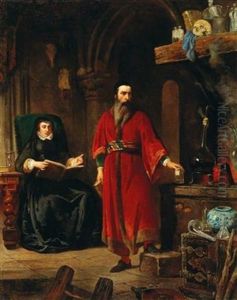 Catharine De" Medici The Alchemist Cosimo Ruggieri by Jean Lulves