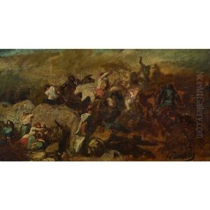 Kriegsszene by Evariste Vital Luminais