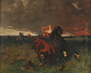 Gaulois A La Chasse Aux Taureaux Sauvages