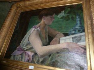 Jeune Femme Lisant by Evariste Vital Luminais