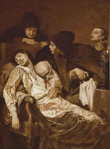 Apres Le Duel by Evariste Vital Luminais