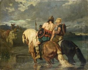 Goten Uberqueren Einen Fluss Goten Uberqueren Einen Fluss