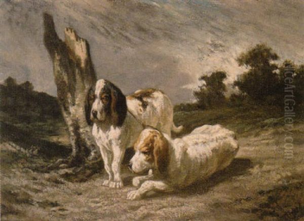 Deux Chiens De Chasse - view 1