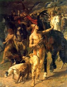 Depart Pour La Chasse Dans Les Gaules