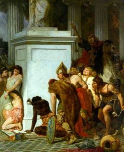 La Conquete De Rome Par Les Gaulois by Evariste Vital Luminais