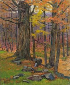 Old Maple (study Of Trees) by Harriet Randall Lumis
