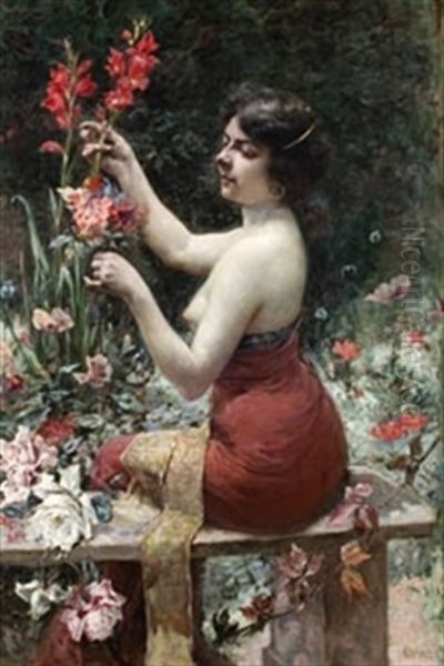 Dama Con Flores Ojo - view 1