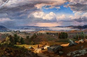 Utsyn Over Christiania Fra Sinsenbakken by Bernt Lund